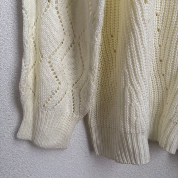 Women's Cutout Raglan Long Sleeve Sweater - Cupshe - Size L - Picture 4 of 5